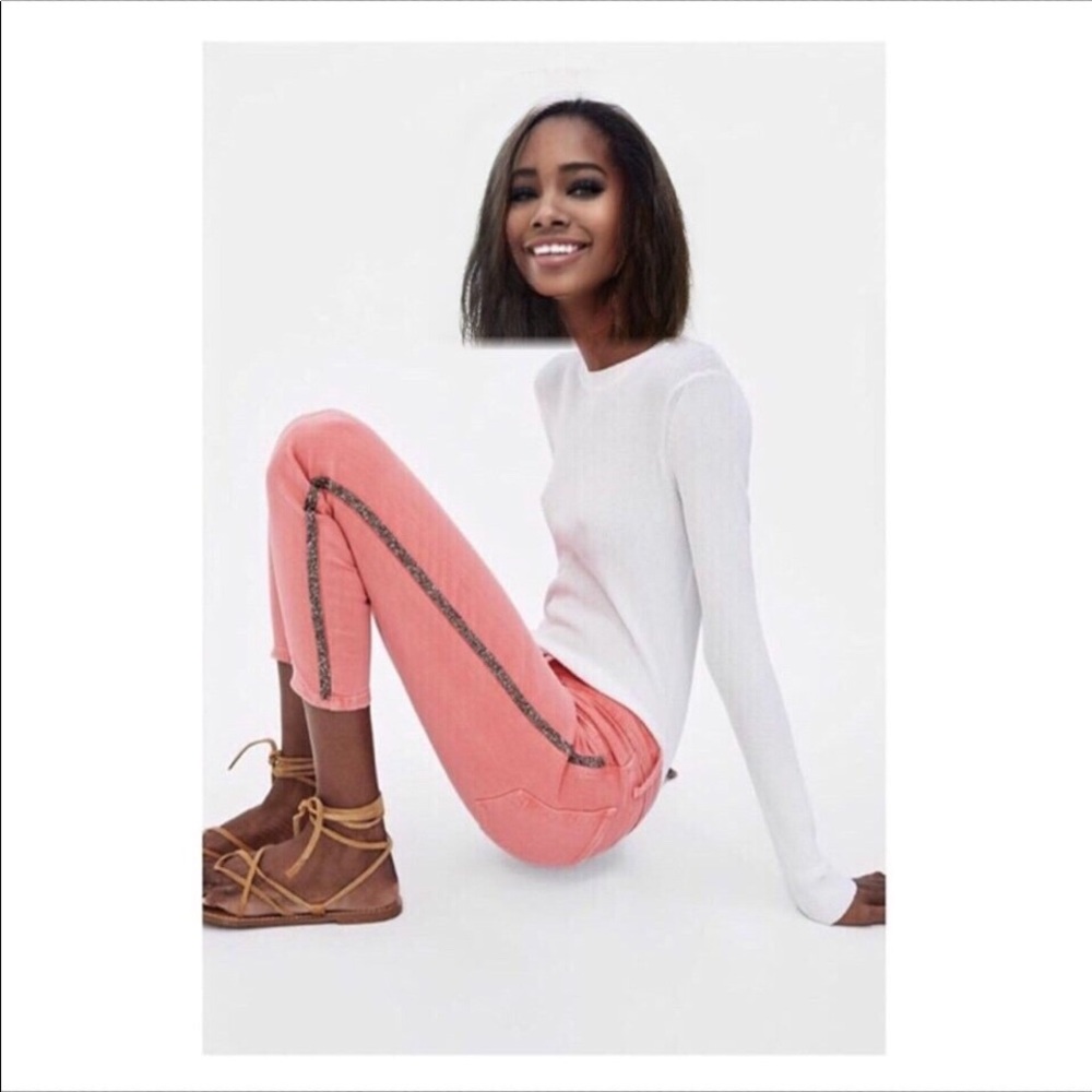 Zara Coral Jeans - Picture 3 of 8